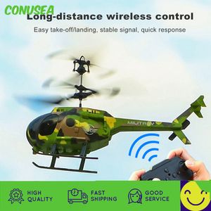 Electric/RC Aircraft RC Helicopter 2ch Mini Drone 2.4G Remote Control Plane Aircraft Kids speelgoedcadeau voor Kid Boy Children Outdoor Indoor Flight Toys 230324