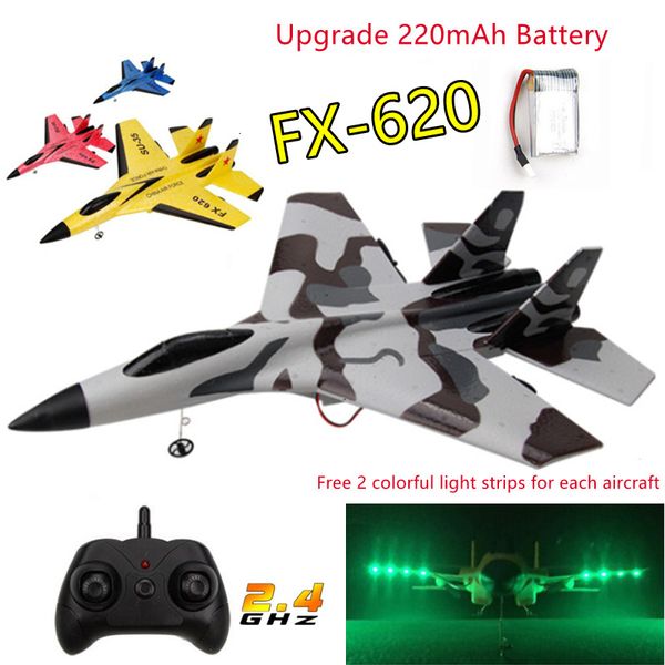 Électrique/RC Avion RC Avion SU-35 Avec LED Lumières Télécommande Volant Modèle Planeur Avion 2.4G Combattant Passe-Temps Avion EPP Mousse Jouets Enfants Cadeau 230525