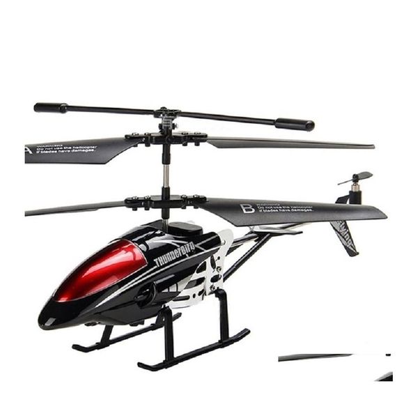 Avión eléctrico / Rc Rctown Helicóptero 3.5 Ch Radio Control con luz Led Rc Regalo para niños Juguetes voladores inastillables Modelo 220425 Dr Dhp2X