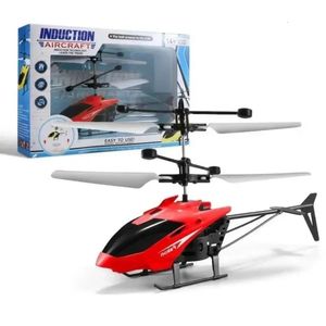 Electric RC Aircraft Rechargeable RC Helicopters Drone Toys Induction Hovering Safe Fall resistant Mini Children s Gifts 231117
