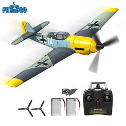 Elektrisch/RC Aircraft Remote Control Airplane BF109 2,4 GHz 4CH 400 mm spanwijdte een sleutel U-Turn Aerobatic RC Plane RC Warbird Gift Toys 761-11 230324