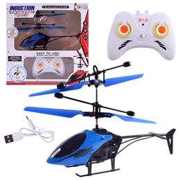Elektrische RC Aircraft Remote Control Drone Helicopter RC Toy Induction Hover USB Charge Kid Plane Toys Indoor Flight 221122