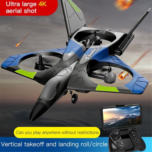 Avion électrique/RC V27 planeur en mousse avion télécommandé avion RC 2.4G avion de chasse passe-temps EPP RC Drone avec caméra hélicoptère jouets pour enfants 230324