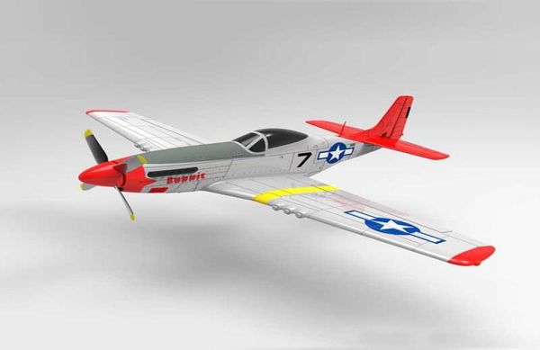 Aircraft électrique RC Volantex RC 7681 Mustang P51d 750 mm Wingspan EPO Warbird RC Airplane RTF Drone Toys Outdoor pour enfants 215983050