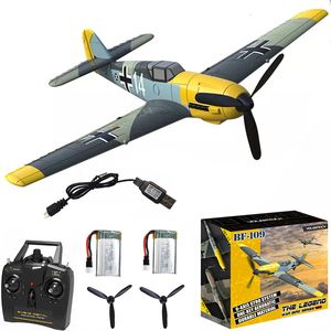 Avion télécommandé électrique Volantex avion télécommandé B 09 2 4GHz 4CH 400mm envergure une clé U Turn Aerobatic RC avion Warbird cadeau jouets 761 11 230630