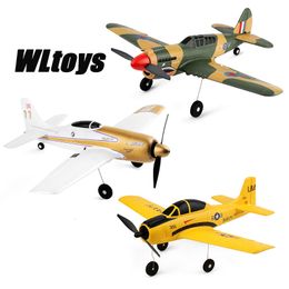 Elektrisch/RC -vliegtuig WLTOYS A220 A210 A260 2.4G 4CH 6G/3D STUNT VLAK SIXIS RC Fighter RC Airplane Electric Glider Unmanned Aircraft Outdoor Toy 230324