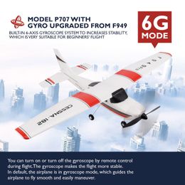 Electric/RC Aircraft WLToys F949 2.4G 3CH RC Airplane Fixed Wing Plane Outdoor Toys Drone RTF Update versie Digitale servo propeller Strong pakket 230512