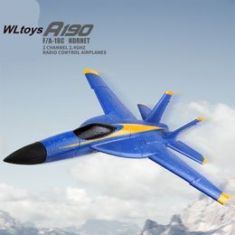 Elektrisch/RC-vliegtuig WLTOYS XK A190 P530 F-18 RC VLAK F/A-18C 2 KANAAL 2,4 GHz Radiocontrole Airplane 6 Axis Drone Remote Aircraft Glider 230327