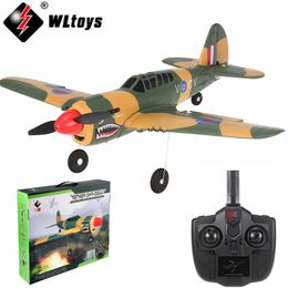 Elektrische/RC-vliegtuigen WLtoys XK A220 RC-vliegtuigen Vierkanaals Like Real Machine 6G/3D P40 Vechter Afstandsbediening Zweefvliegtuig Onbemande vliegtuigen Buitenspeelgoed 230619