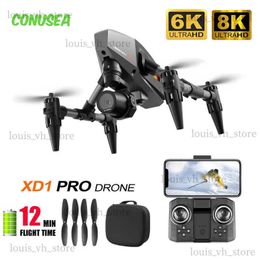 Elektrische / RC-vliegtuigen Xd1 Dron Mini Drone Drones met camera Hd 4K 8K Quadcopter Fpv Wifi Vliegtuig Afstandsbediening Helikopter Kerstcadeaus voor kinderen T240309