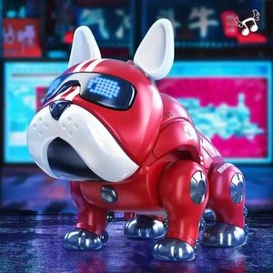 Animales eléctricos/RC 1 pieza de violento robot perro para perros para niños sensor de perros inteligente toque juguete eléctrico decoración electrónica de mascotas (sin batería) L2404