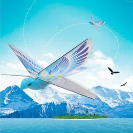 Électrique/RC Animaux 360 Degrés 2.4GHz Volant RC Oiseau Jouet Oiseaux Volants Simulation Battant Aile Oiseau Jouet Pour Enfants Jouet Led Modèle 230525