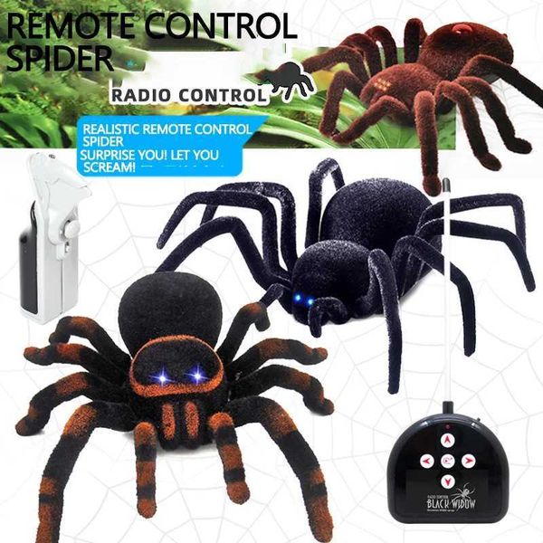 Eléctrico / RC Animales Animal Control remoto Cucaracha Juguete Infrarrojo Truco Aterrador Travesura Niños Juguetes Divertido Novedad Niños Regalo RC Araña Ant Q231114