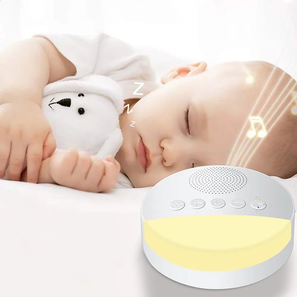 Électrique RC Animaux Bébé Bruit Blanc Machine Enfants Sommeil Son Lecteur Veilleuse Minuterie USB Rechargeable Arrêt Minuté 231109