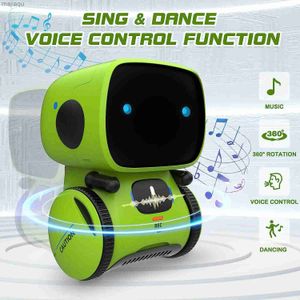 Animaux électriques / RC Animaux Créatif Robot Intelligent Childrens Toy Dance Voice Interaction Command Contrôle tactile Toy Toy Childrens Birthday Giftl2404