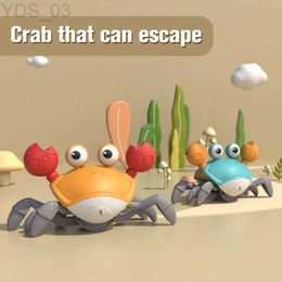 Animaux électriques / RC Danse Crab Escape Crabs Baby Criling Musical Moving Toy Run Ay for Babies Interactive Toys YQ240402