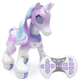 Électrique RC Animaux Électrique Télécommande Intelligente Magique Licorne Cheval Robot Pour Enfants Capteur Tactile Induction Électronique Pet Puzzle Jouet 230615