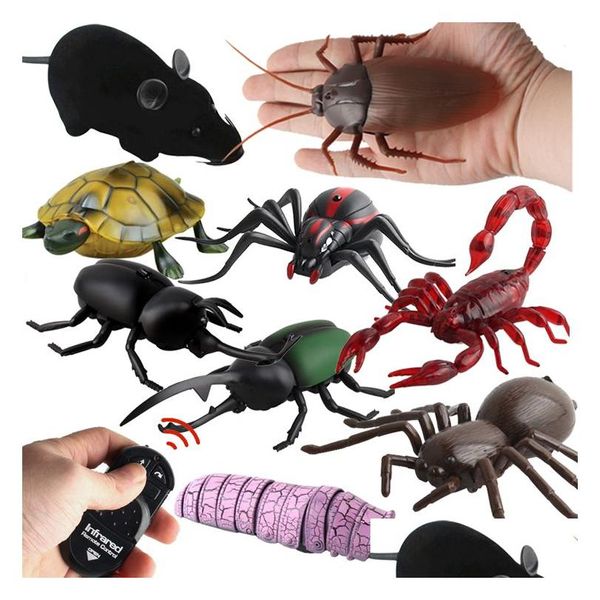 Animaux électriques / RC Animaux Electricrc Horror Simation Remote contrôle Electric Snake Halloween Prank Toys for Boy Kid Children Gags Mouse RC S DHFDC