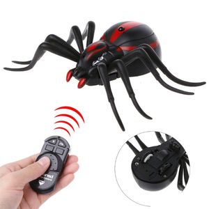 Electric/RC Animals Electricrc Infrared RC Spider Toy Remote Control Realistic Mock Fake Prank Tricky Jock Halloween Pasen Gift 23060 DHWZS