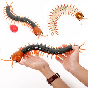 Electric RC Animals Funny Electronic Pet Control remoto Simulación Giant IR RC Scolopendra Ciempiés April Fools Day Tricky Prank Insect Toy Gift 230721