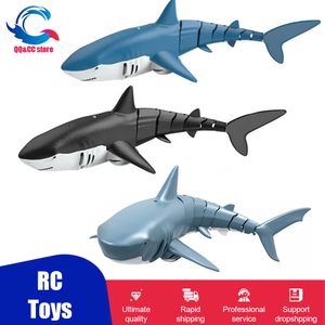 Animaux électriques / RC Animaux drôles RC Shark jouet télécommandé Animaux Robots Bath Pool Pool Electric Toys For Kids Boys Enfants Cool Stuff Sharks Submarine 230601