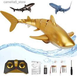 Animaux électriques/RC drôle RC Squirt requin jouet télécommande animaux Robots baignoire piscine jouets électriques pour enfants garçons enfants Cool Stuff sous-marin Q231114