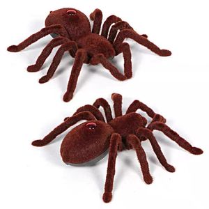 Elektrische/RC Dieren Infrarood RC Speelgoed Afstandsbediening Scary Creepy Spider Realistische Tarantula Mock Fake Spider Prank Tricky Jock Halloween Gift 230724