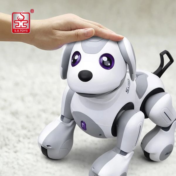 Animaux électriques RC, chien électrique Intelligent, Robot pour animaux de compagnie, Programmable, jouet d'apprentissage pour enfants, cadeau 231211