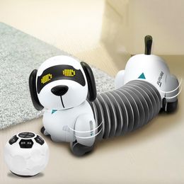 Animaux RC électriques Robot interactif chien télécommande Programmable teckel chiot pour garçons filles 230920