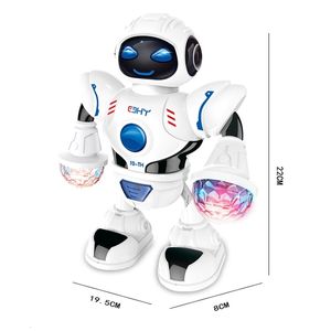 Electric/RC Animals Mini Automatic Dancing Robot YH6233 Intelligent Electric Simulated Educational Robot Light And Music Model Robotic Toys Kids 230808