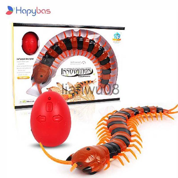 Animaux électriques/RC, nouvelle télécommande infrarouge RC, Simulation mille-pattes CreepyCrawly, jouet pour enfants, cadeau Orange noir x0828