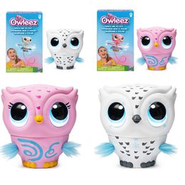 Animaux RC électriques Owleez Flying Baby Owl Jouets interactifs avec lumières et sons d'ampli Vol à induction électronique pour animaux de compagnie pour enfants filles Cadeaux 230608