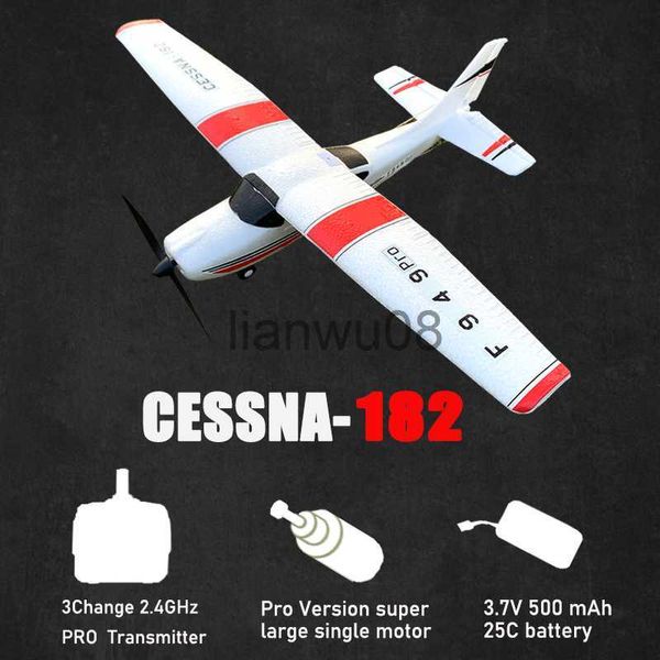 Animales eléctricos / RC Parkten WLtoys F949 24G 3CH Cessna 182 Micro RC Avión BNF sin transmisor Drone al aire libre Juguete para edades 14 Niños Regalo x0828