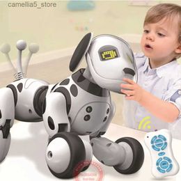 Animaux électriques / RC programmables 2.4G Télécommande sans fil Animaux intelligents jouet robot chien jouets télécommandés jouets pour enfants Jouets électroniques Q231114