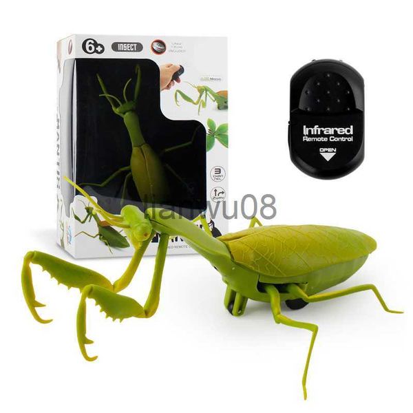 Animales eléctricos / RC RC Animal Control remoto Juguetes Insecto Juguete Simulación infrarroja Mosca Mantis Juguetes eléctricos para niños Broma Insectos Halloween Niños x0828