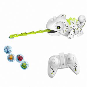 Électrique/RC Animaux RC Caméléon Lézard Pet 2.4 G Intelligent Jouet Robot Pour Enfants Enfants Cadeau D'anniversaire Drôle Jouets Télécommande Reptile Animaux 230420