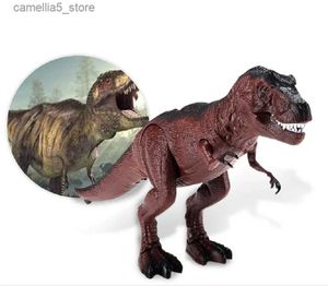 Electric/RC Animals RC Dinosaur Snake Remote Control Animal Lizard Triceratops Robots Spider Rat Cobra Insect Caterpilla Pet Kids Toys for Cat Dog Q231114