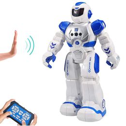 Elektrische/RC Dieren RC Robot Smart Action Lopen Zingen Dans Action Figure Gebaar Sensor Speelgoed Cadeau voor Kinderen 230808