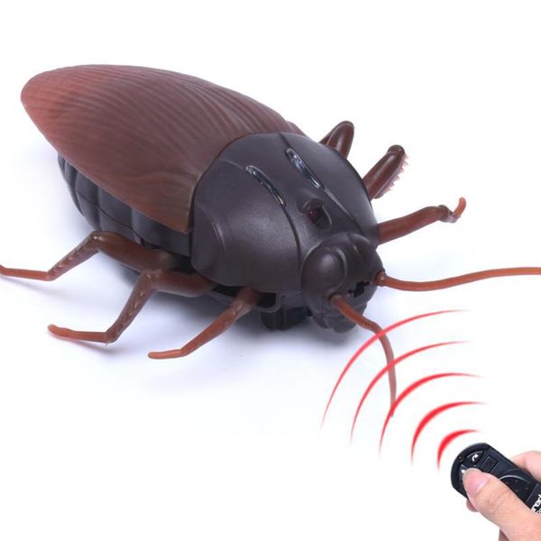 Animales RC eléctricos RC Control remoto infrarrojo Top Simulada Cucaracha falsa para niños Regalo de vacaciones de juguete 230601