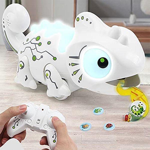 Electric / RC Animals Control remoto Chameleon Toy Animal realista RC Robot Chameleon Toys Electronic Pets Car Vehicle Toy para niños Regalos de cumpleaños 230724