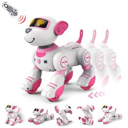 Elektrische RC Dieren Robot Hond Stunt Lopen Dansen Elektrische Hond Afstandsbediening Magie Speelgoed Intelligente Touch Afstandsbediening 230711