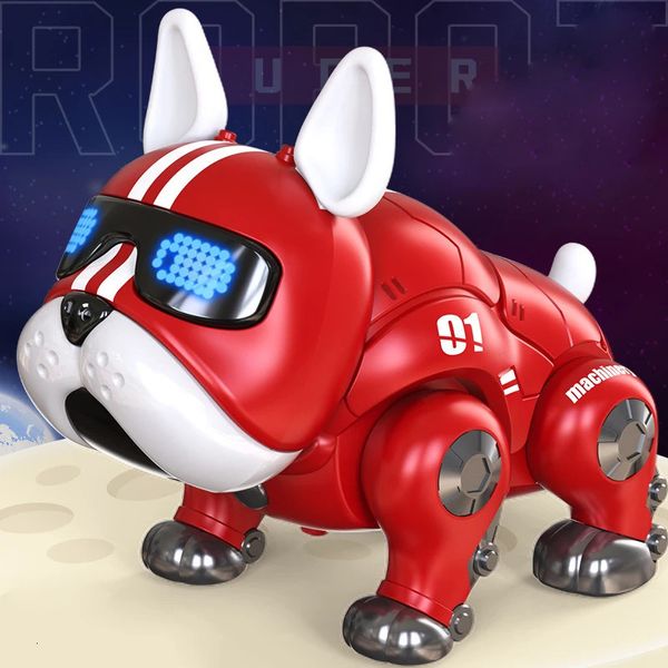Électrique RC animaux Violent chien robot capteur tactile jouet électrique enfants intelligent animal de compagnie virtuel 231124