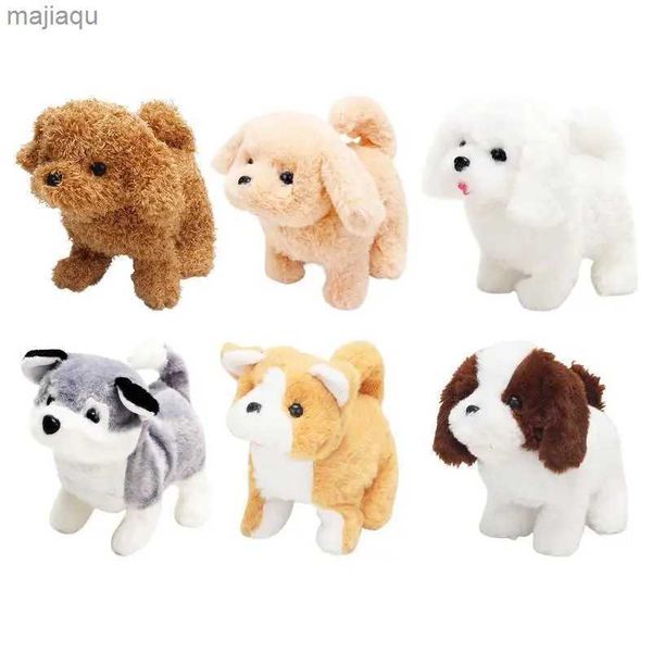 Animaux électriques / RC Animaux Walking and Barking Puppy Toys Walking Dog Toys Childrens Real Farming Puppy Animal Dog Interactive Pet Dog Birthday Giftl2404