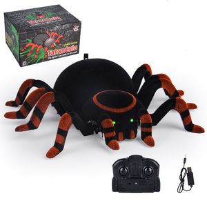 Elektrisch/RC Dieren Muurklimmen Spider Speelgoed met afstandsbediening Infrarood RC Animal Kid Gift Toy Simulatie Furry Electronic Spider Surprise Toy for Kid 230724