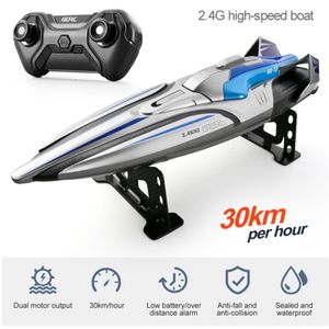 Électrique / RC Bateaux 30 KM / H RC Bateau De Course À Grande Vitesse Hors-Bord Télécommande Navire Jeu D'eau Enfants Jouets Enfants Cadeau D'anniversaire 230601