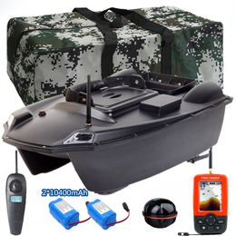 Bateaux électriques/RC Bateau d'appât de pêche GPS RC Bateau de leurre automatique intelligent Charge d'appât de 3 kg Moteurs doubles haute puissance 2 Bait Bin 500 m Smart One-Key Return 230214