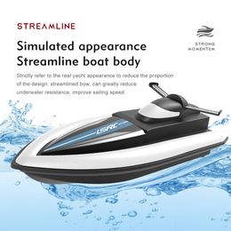 Electric/RC Boats LSRC-B8 2.4G RC Speedboat Waterdichte borstelloze radiosturing High-speed waterdichte waterdichte aquatische raceboten Geschenken speelgoed voor jongens 230420