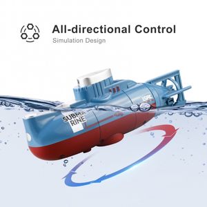 Bateaux électriques / RC Lsrc Rc Boat Mini Rc Submarine 0.1M / s Vitesse Sous-marine Télécommande Bateau Étanche Jouets De Plein Air Cadeau De Fête Des Enfants 230705