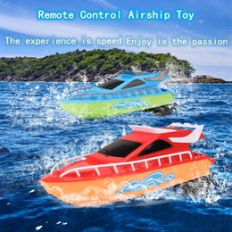 Electric RC Boats Toy Remote Control Snel voor Lake Pool Pond Electric Racing Radio Gecontroleerde Watercoott Gift Kids 230323