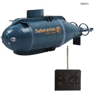 Elektrische/RC-boten bijgewerkte versie HappyCow 777-586 Mini RC Submarine Speed ​​Boat Remote Control Drone bigboot Simulatiemodel Geschenkteelgoed Kids 230410